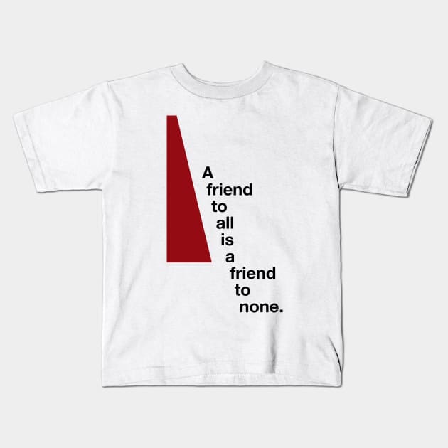 Ajin - A friend to all is a friend to none Kids T-Shirt by geekmethat